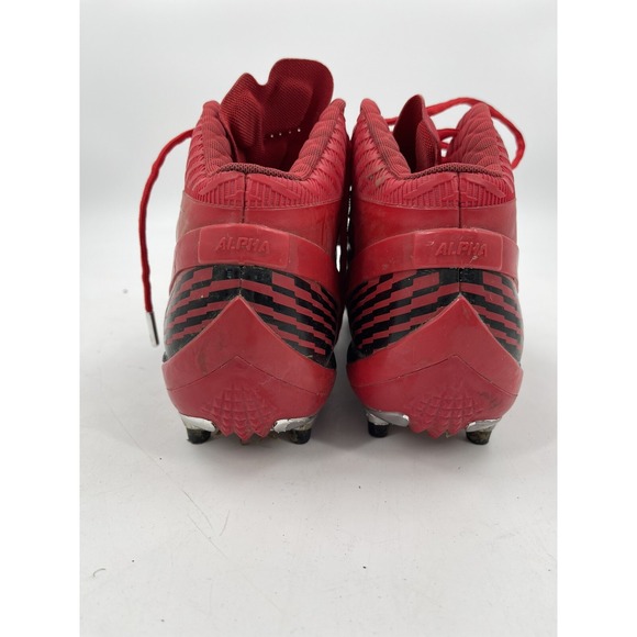 Nike Zoom Air Alpha‎ Talon Football Cleats Men's Sz 12 Red / Black Promo Sample - Picture 10 of 14
